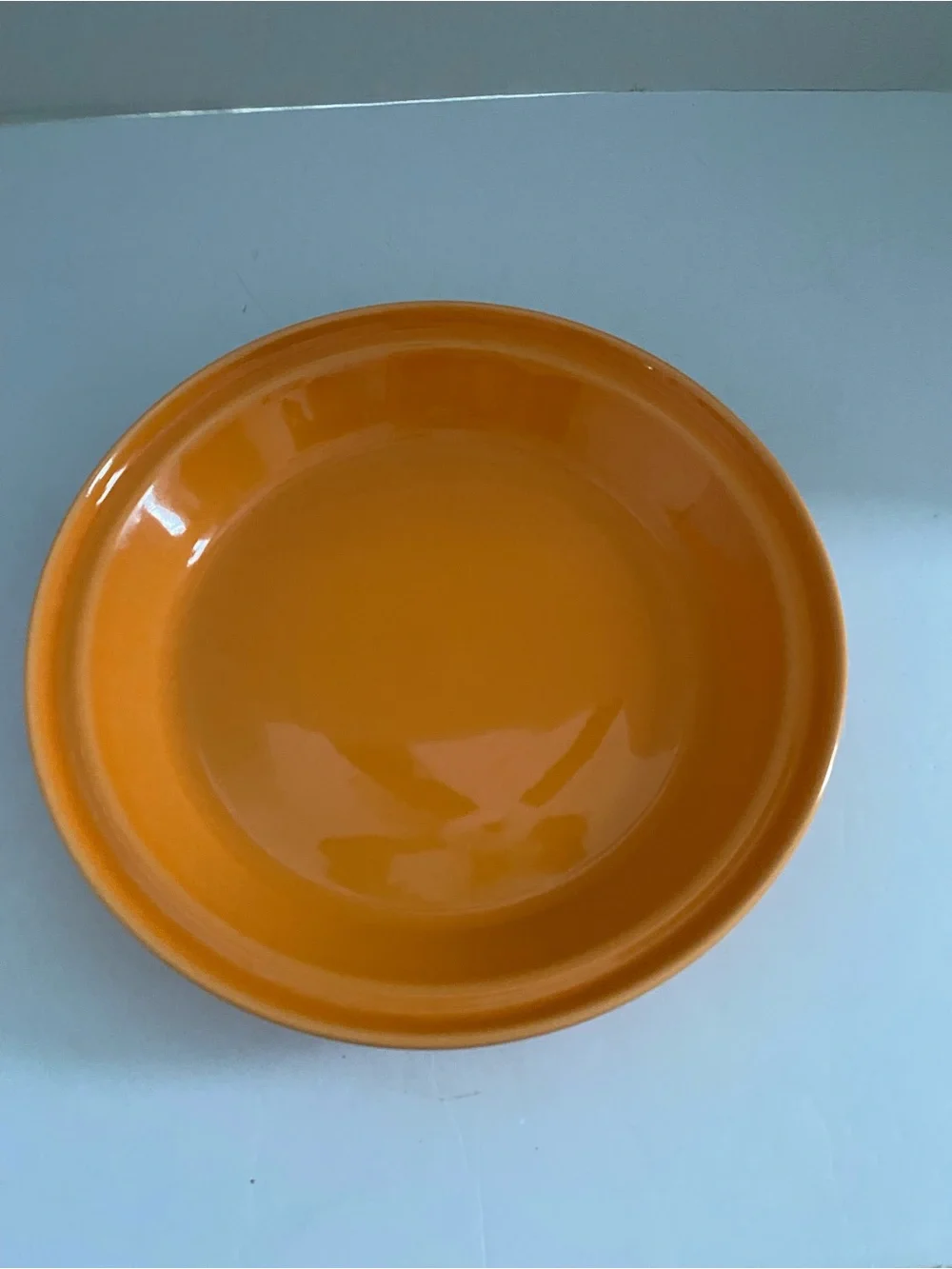 Fiesta - Tangerine Orange Deep Dish Pie Baker Plate Pan Dish Homer Laughlin HLC